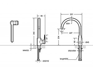 Смеситель для кухни BRAVAT Source F7173218CP-ENG купить в интернет-магазине сантехники Sanbest