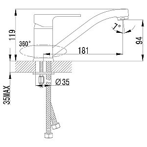Смеситель для кухни Lemark Plus Grace LM1504C купить в интернет-магазине сантехники Sanbest