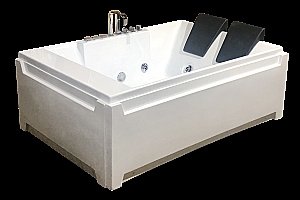 Акриловая ванна Royal Bath Triumph De Luxe RB665100DL 180x120 белая с гидромассажем купить в интернет-магазине Sanbest