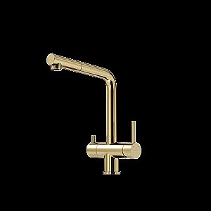 Смеситель для кухни Sancos Spin SC4015BG брашированное золото купить в интернет-магазине сантехники Sanbest