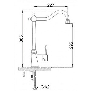 Смеситель для кухни Zorg Sanitary ZR 353 YF Хром купить в интернет-магазине сантехники Sanbest