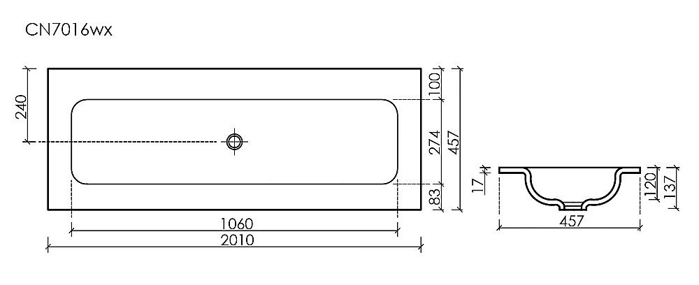 Раковина Ceramica Nova Grace CN7016wx белый купить в интернет-магазине Sanbest