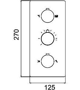 Встраиваемый смеситель RGW Shower Panels SP-41-01 купить в интернет-магазине сантехники Sanbest