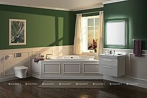 Зеркало Aquanet Nova Lite 75 белый в ванную от интернет-магазине сантехники Sanbest