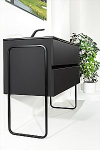 Тумба с раковиной Armadi Art Vallessi 120 АНТРАЦИТ матовый для ванной в интернет-магазине Sanbest