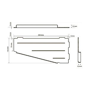Полка Bemeta Cytro 101302415 хром матовый купить в интернет-магазине сантехники Sanbest