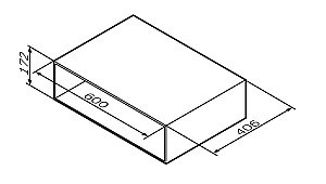 Полка AM.PM Gem M90OHX0600NF 60 орех купить в интернет-магазине сантехники Sanbest