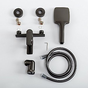 Смеситель для ванны Cezares LINER-VD-GM матовая оружейная сталь купить в интернет-магазине сантехники Sanbest