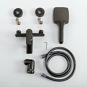 Смеситель для ванны Cezares LINER-VD-GM матовая оружейная сталь купить в интернет-магазине сантехники Sanbest