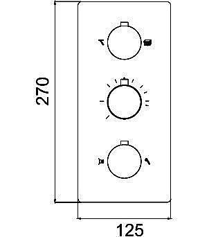 Встраиваемый смеситель RGW Shower Panels SP-41-01 купить в интернет-магазине сантехники Sanbest