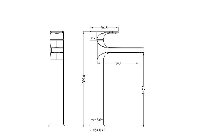 Смеситель для раковины Boheme Spectre 452-MG золото матовое купить в интернет-магазине сантехники Sanbest