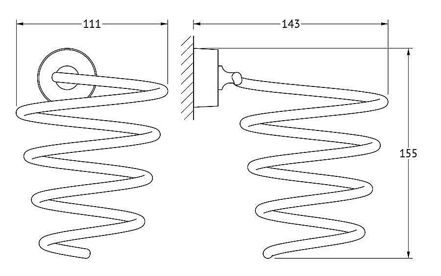 Держатель фена FBS Nostalgy NOS 080 купить в интернет-магазине сантехники Sanbest