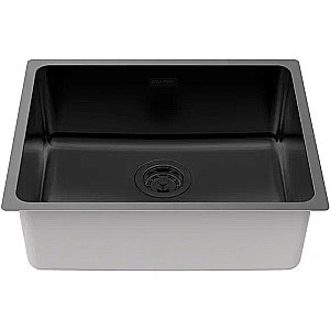 Кухонная мойка Paulmark Yuni 54 YU54-MBN черная матовая купить в интернет-магазине сантехники Sanbest