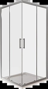 Душевой уголок Good Door LATTE CR-120-80-C-WE стекло прозрачное/профиль анодированный алюминий купить в интернет-магазине Sanbest