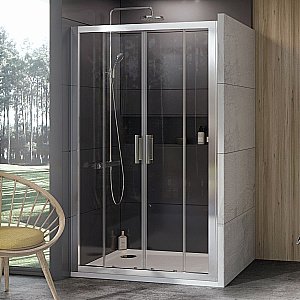 Душевая дверь Ravak 10° 10DP4-190 сатин/Transparent купить в интернет-магазине Sanbest