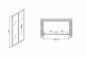 Душевая дверь Abber Sonnenstrand AG07100 100 купить в интернет-магазине Sanbest