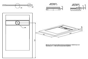 Душевой поддон Allen Brau Infinity 120x80 8.21002-AM антрацит купить в интернет-магазине Sanbest