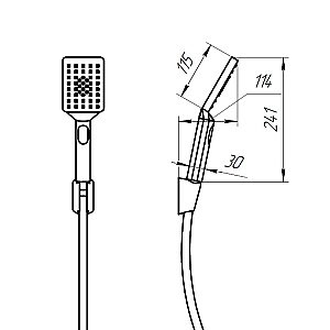 Душевой гарнитур PAINI Ravenna RVCR131 хром купить в интернет-магазине сантехники Sanbest