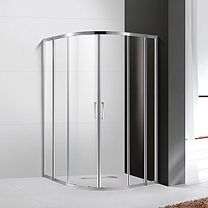 Душевой уголок Cezares Molveno 100x100 MOLVENO-R-22-80+20-C-Cr-IV стекло прозрачное/профиль хром купить в интернет-магазине Sanbest