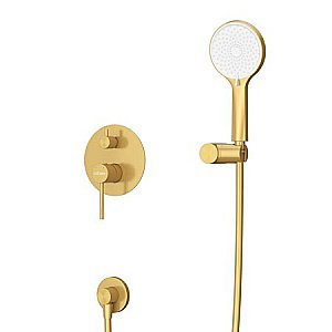 Душевая система Cezares RELAX-DSET-BORO брашированное золото купить в интернет-магазине сантехники Sanbest