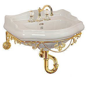 Консоль с раковиной Migliore Bella ML.BLL-24.155.DO золото для ванной в интернет-магазине сантехники Sanbest