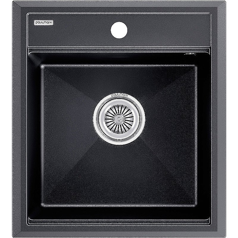 Кухонная мойка Paulmark Stepia-460 PM114651-BLM черный металлик купить в интернет-магазине сантехники Sanbest