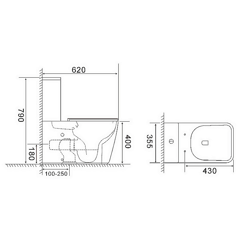 Инсталляция для унитаза Azario AZ-8010-1000 купить в интернет-магазине сантехники Sanbest