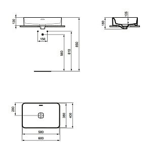 Раковина накладная Ideal Standard Strada II T299901 купить в интернет-магазине Sanbest