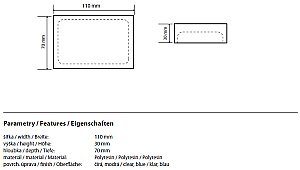 Мыльница Bemeta Vista 120108196-102 синяя купить в интернет-магазине сантехники Sanbest