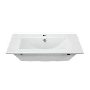 Раковина Sanita luxe Quadro 75 QDR75SLWB01 белая купить в интернет-магазине Sanbest