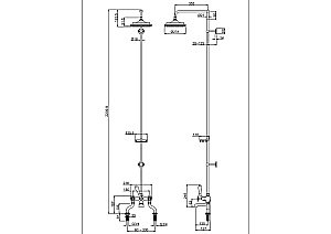 Душевая система Burlington Birkenhead H185-BI хром купить в интернет-магазине сантехники Sanbest