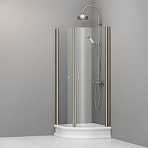 Душевой уголок Kerasan Retro 9158T3 80x80 купить в интернет-магазине Sanbest