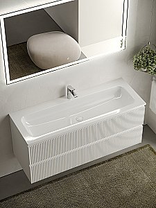 Тумба с раковиной Sancos SNOB R SNR120W 120 Bianco для ванной в интернет-магазине Sanbest