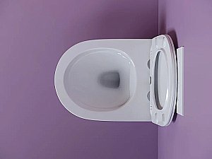 Унитаз подвесной Ceramica Nova Uno CN11001 белый, безободковый, с крышкой микролифт купить в интернет-магазине Sanbest