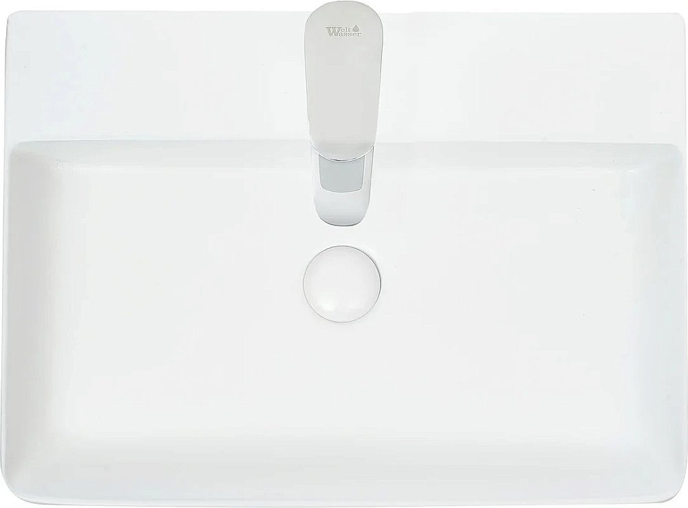 Раковина накладная WeltWasser WW ELBACH 2173 MW 60 белая матовая купить в интернет-магазине Sanbest