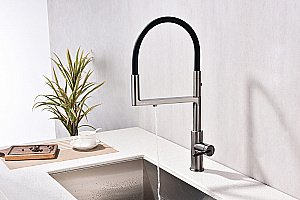 Смеситель для кухни Paulmark Tornado To213402-BC брашированная медь купить в интернет-магазине сантехники Sanbest