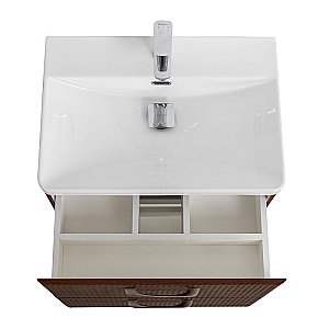 Тумба с раковиной BelBagno DUE-500-2C-SO-NOCE-P Noce для ванной в интернет-магазине Sanbest