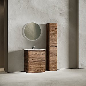 Тумба с раковиной Sancos Libra 70 LB70FECH дуб чарльстон для ванной в интернет-магазине Sanbest