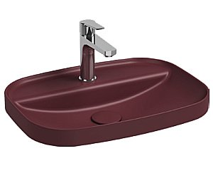 Раковина ISVEA Infinity 55 10NF50055SV-2R бордовый матовый купить в интернет-магазине Sanbest