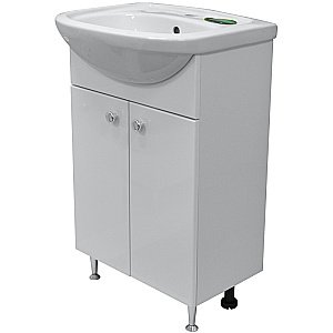 Тумба с раковиной Loranto Моника New CS00076238 50 раковина Арго 50, белая для ванной в интернет-магазине Sanbest