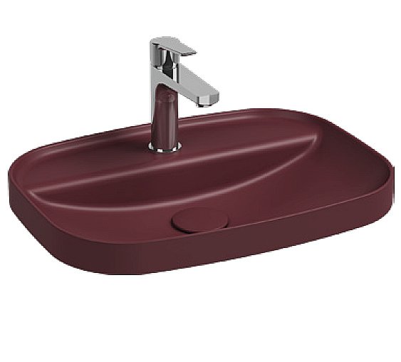Раковина ISVEA Infinity 55 10NF50055SV-2R бордовый матовый купить в интернет-магазине Sanbest