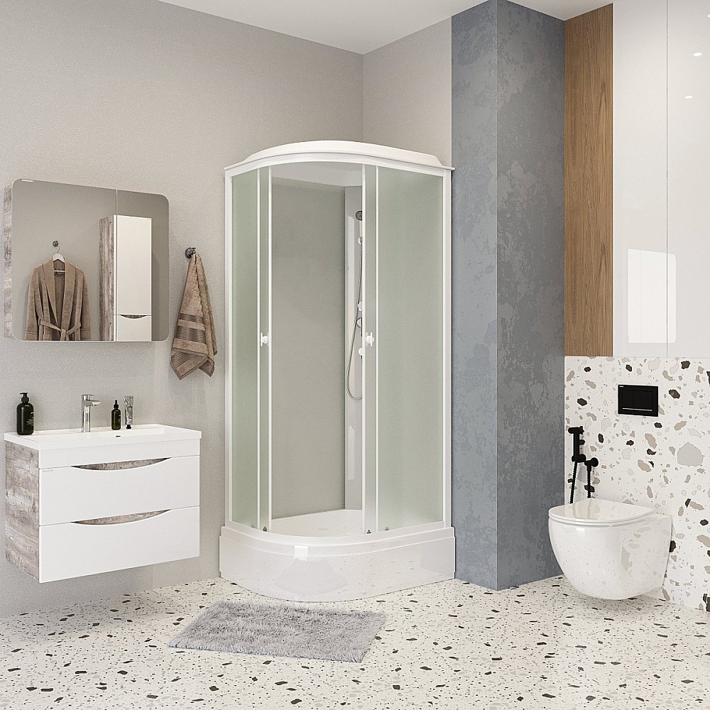 Душевая кабина Niagara Promo P100/80/26/MT 100х80 купить в интернет-магазине Sanbest