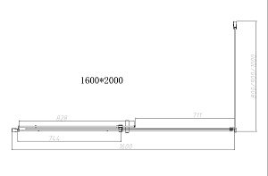 Душевой уголок Vincea DICE VSR-4D8016CLB 160x80 черный/прозрачный купить в интернет-магазине Sanbest