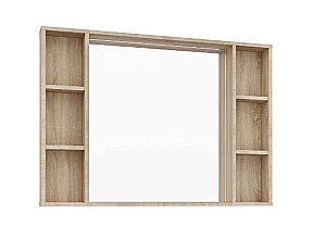 Зеркало со шкафом Grossman ФЛАЙ 100 дуб сонома в ванную от интернет-магазине сантехники Sanbest