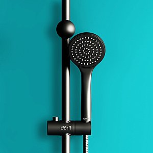 Душевая система Dorff Comfort D0708000BL черная матовая купить в интернет-магазине сантехники Sanbest