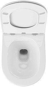 Унитаз с инсталляцией OWL 1975 Wave Cirkel-H OWLINSTTI.OWLT190801 безободковый, с крышкой микролифт, с кнопкой Titan хром купить в интернет-магазине Sanbest