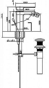 Смеситель для биде Bravat PHILLIS F356101C-ENG купить в интернет-магазине сантехники Sanbest