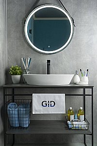 Раковина накладная Gid Lago 61 N9397 51141 белая купить в интернет-магазине Sanbest