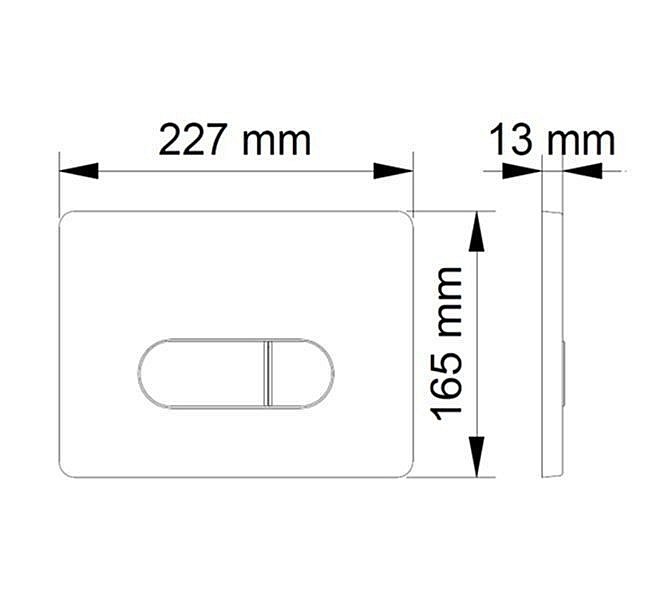 Кнопка для инсталляции BERGES NOVUM D3 хром купить в интернет-магазине сантехники Sanbest