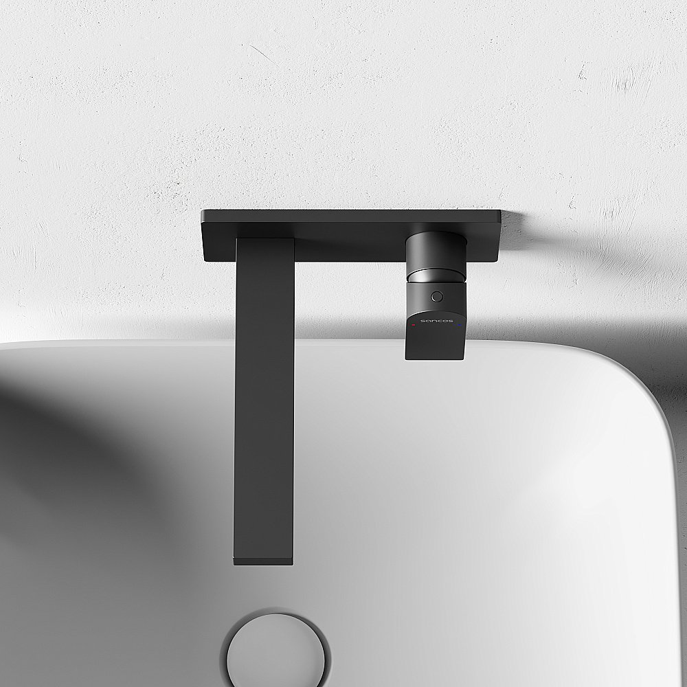 Смеситель для раковины Sancos Studio SC9017GG вороненая сталь купить в интернет-магазине сантехники Sanbest